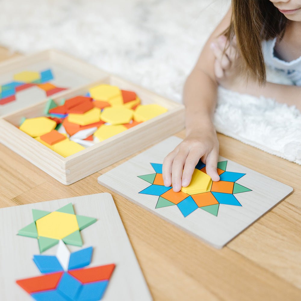 Melissa & Doug Pattern Blocks and Boards - Mastermind Toys___234433