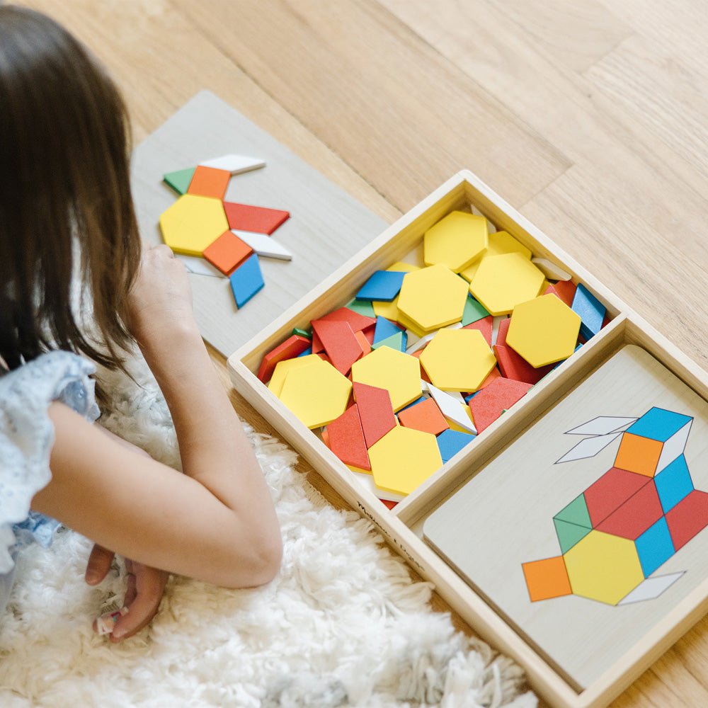 Melissa & Doug Pattern Blocks and Boards - Mastermind Toys___234433