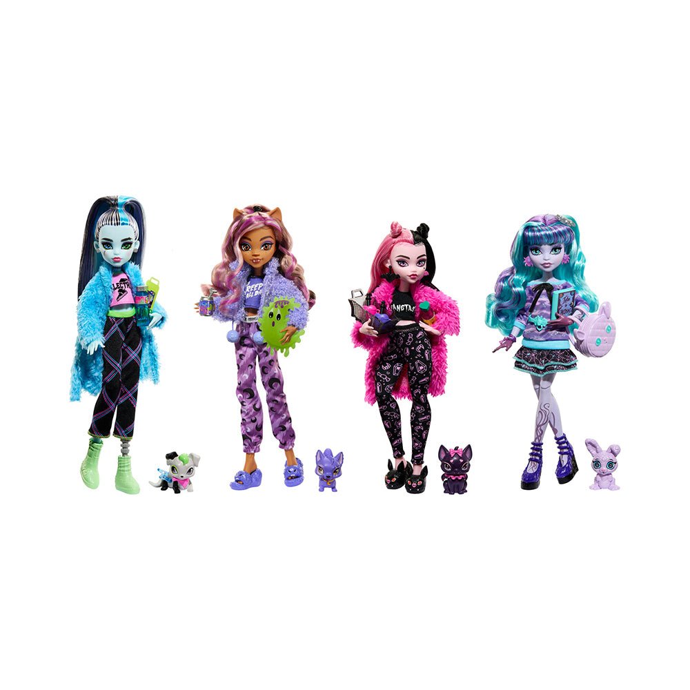 Monster High Dolls With Sleepover Theme, Creepover Party Collection - Mastermind Toys___228916