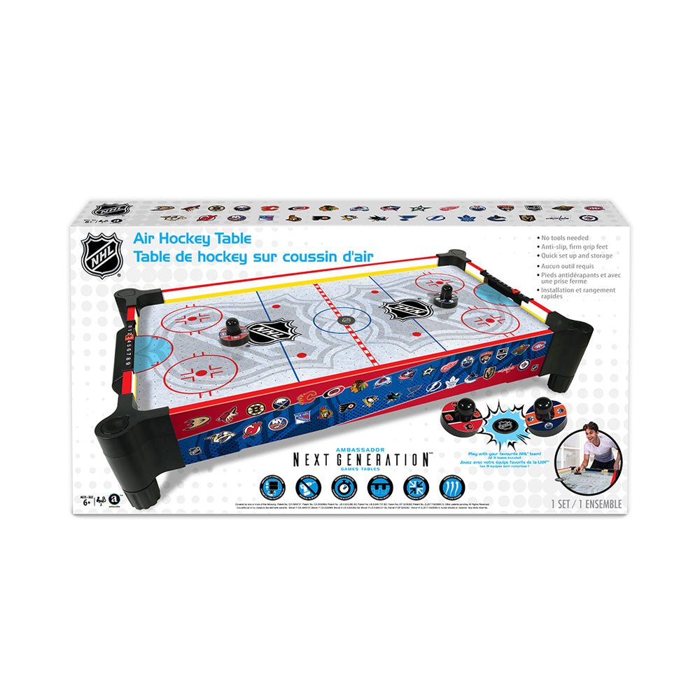 NHL 27" Wood Tabletop Air Hockey - Mastermind Toys___210426