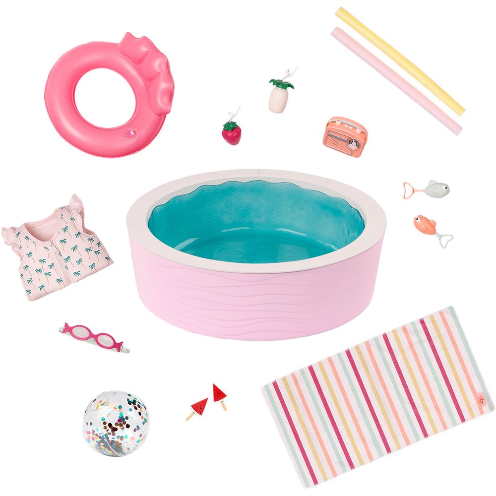 Our Generation 18” Doll Pool Set with Accessories - Mastermind Toys___244504