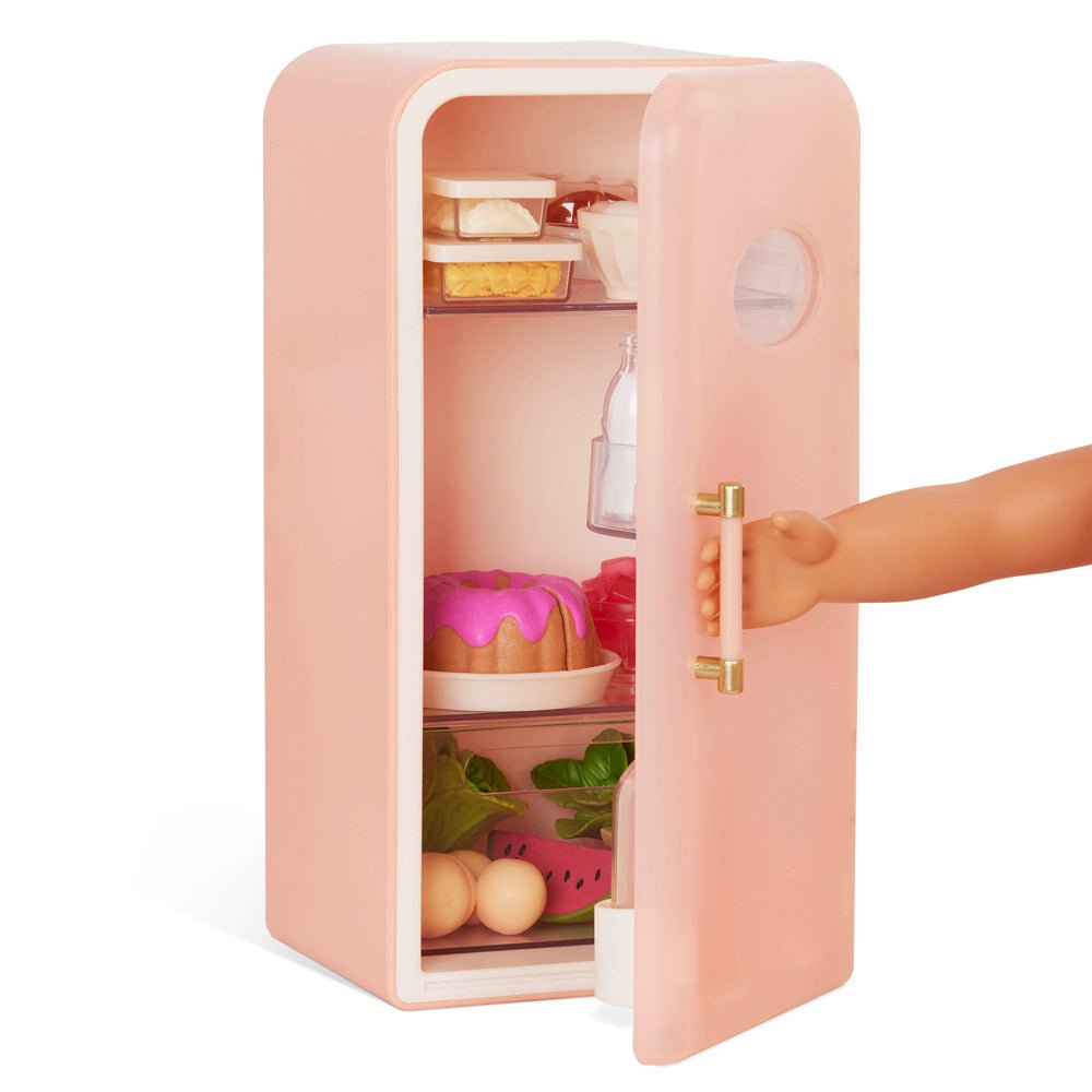 Our Generation Mini Fridge with Groceries - Mastermind Toys___235528