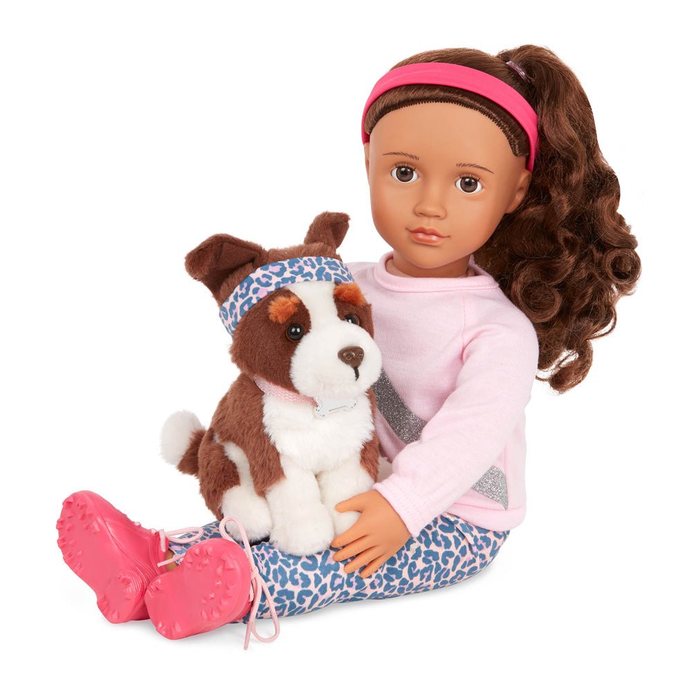 Our Generation Natalia 18" Doll w/ Pet Dog Nillie - Mastermind Toys___235524