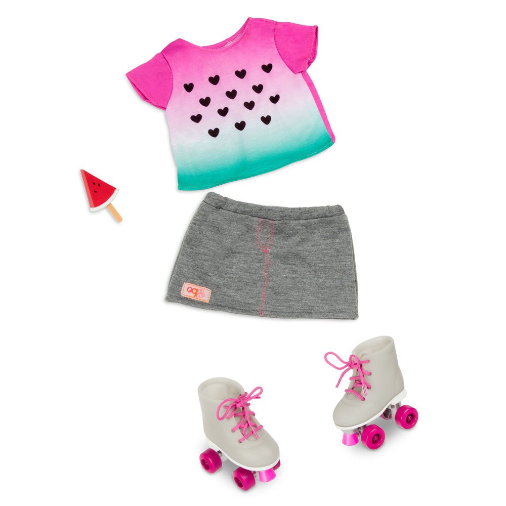 Our Generation Watermelon Roller Skate Outfit - Mastermind Toys___235497