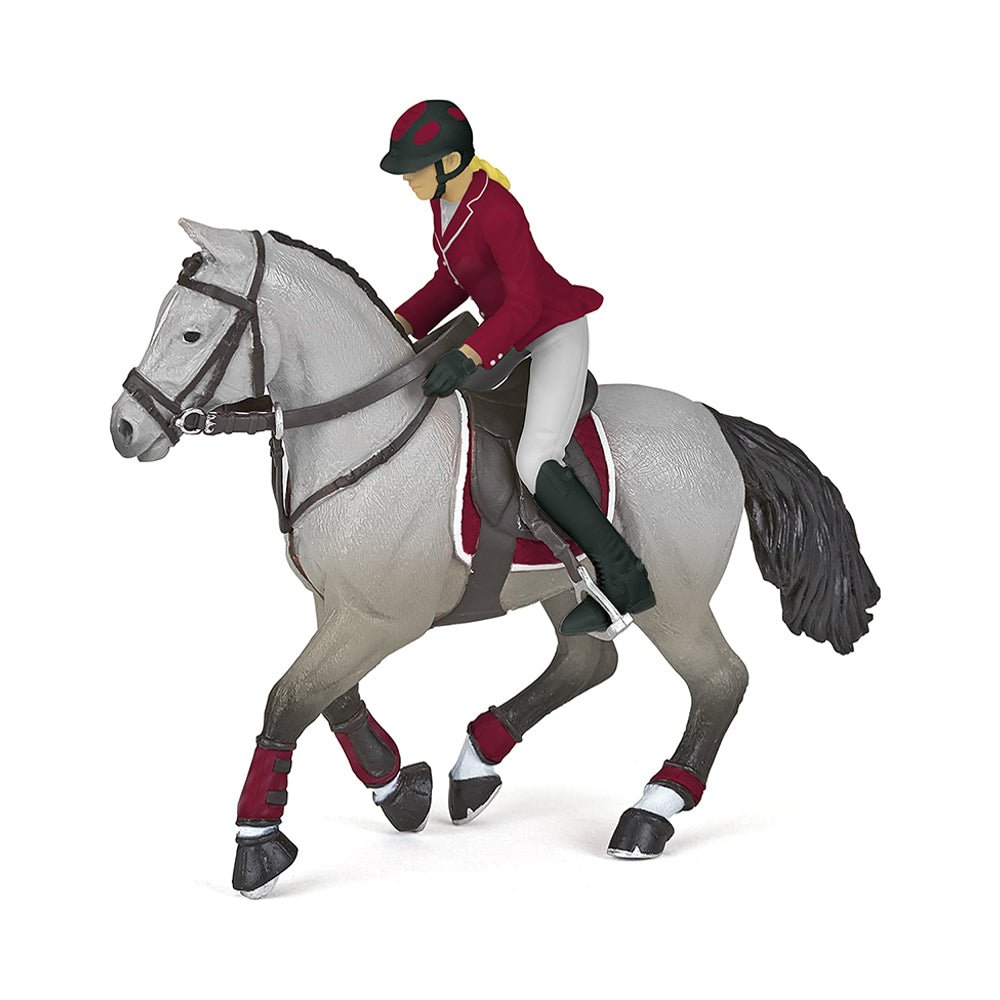 Papo Competition Horse with Rider in Red - Mastermind Toys___217934