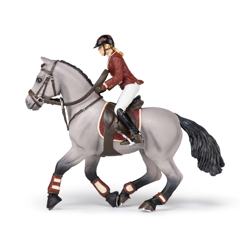 Papo Competition Horse with Rider in Red - Mastermind Toys___217934