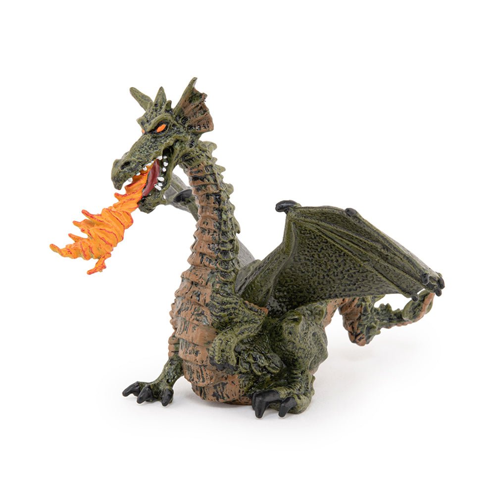 Papo Green Winged Dragon with Flame - Mastermind Toys___72854