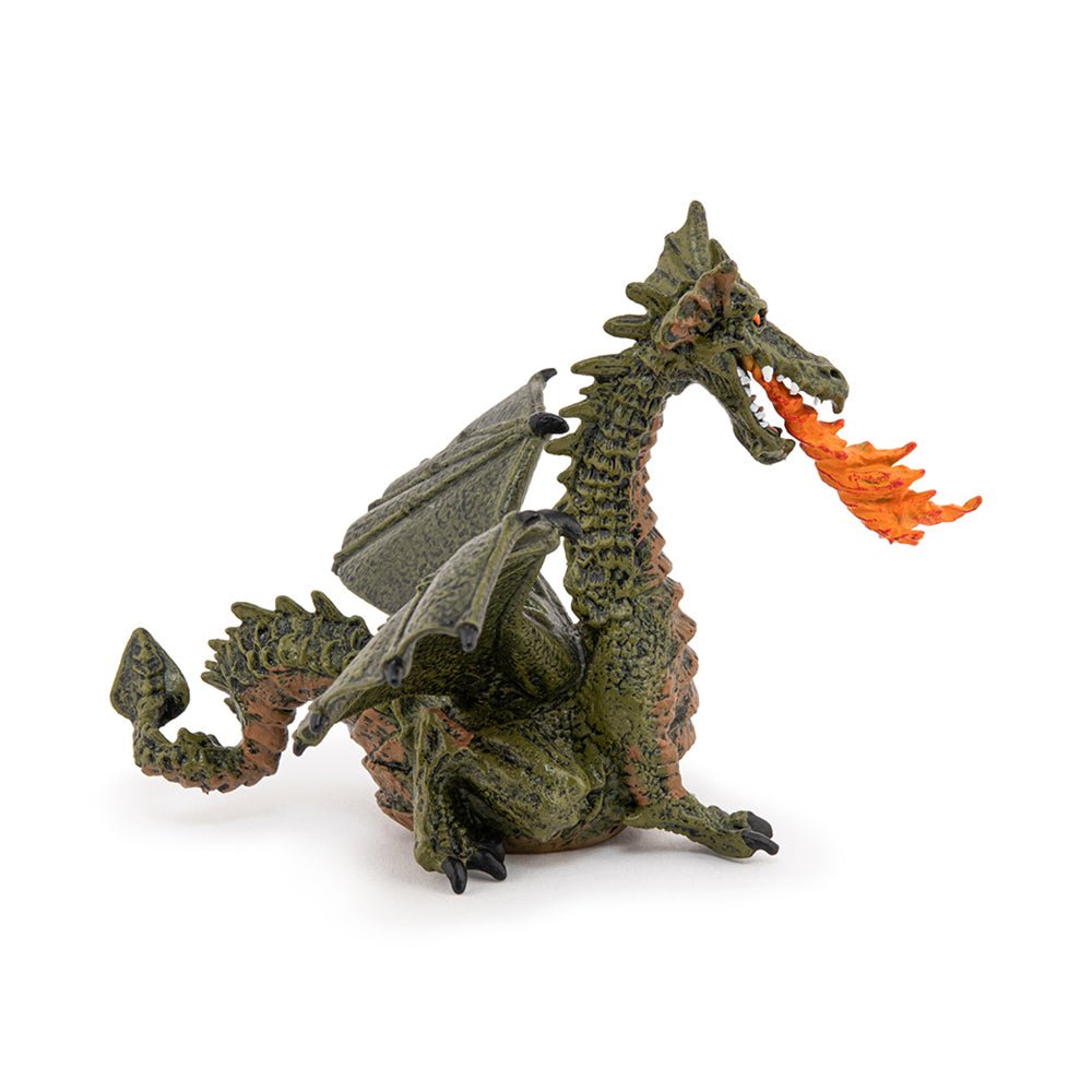 Papo Green Winged Dragon with Flame - Mastermind Toys___72854