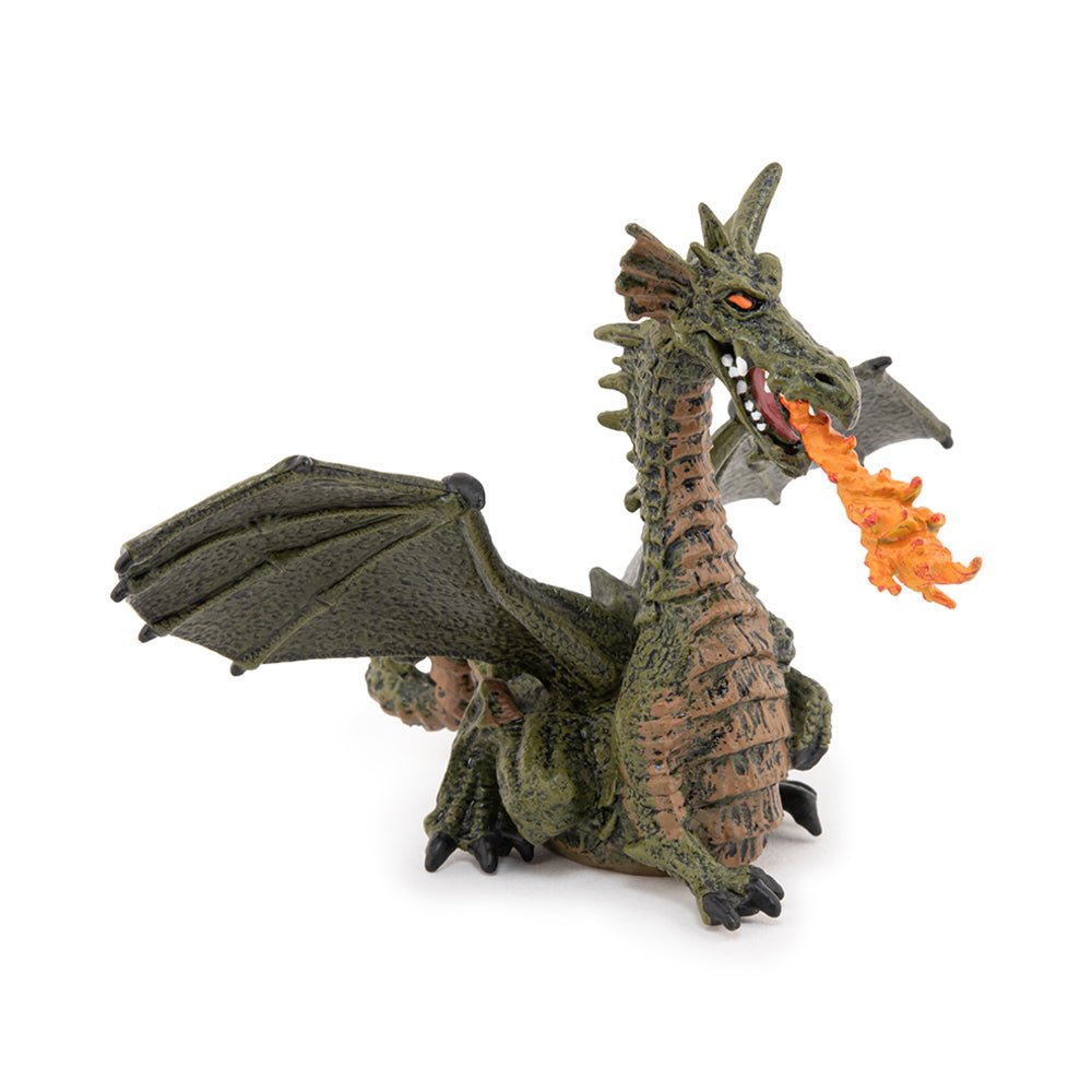 Papo Green Winged Dragon with Flame - Mastermind Toys___72854