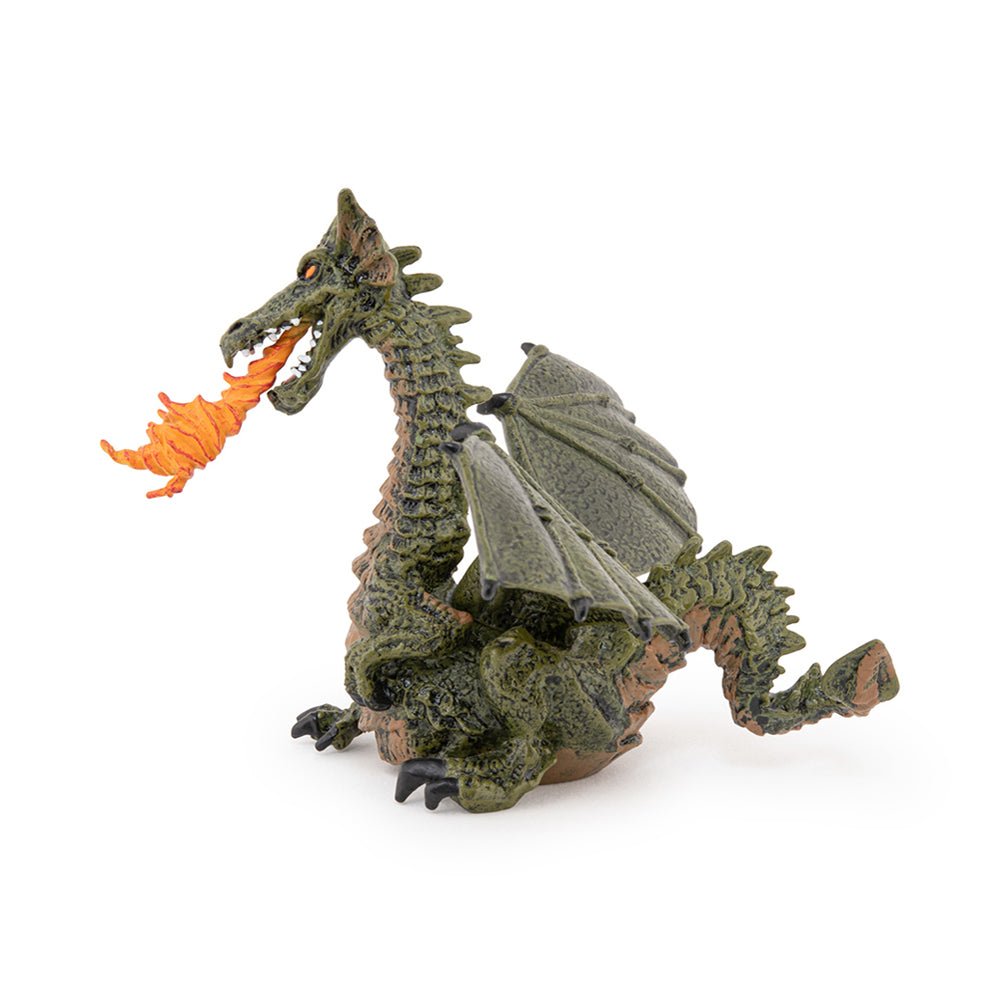 Papo Green Winged Dragon with Flame - Mastermind Toys___72854