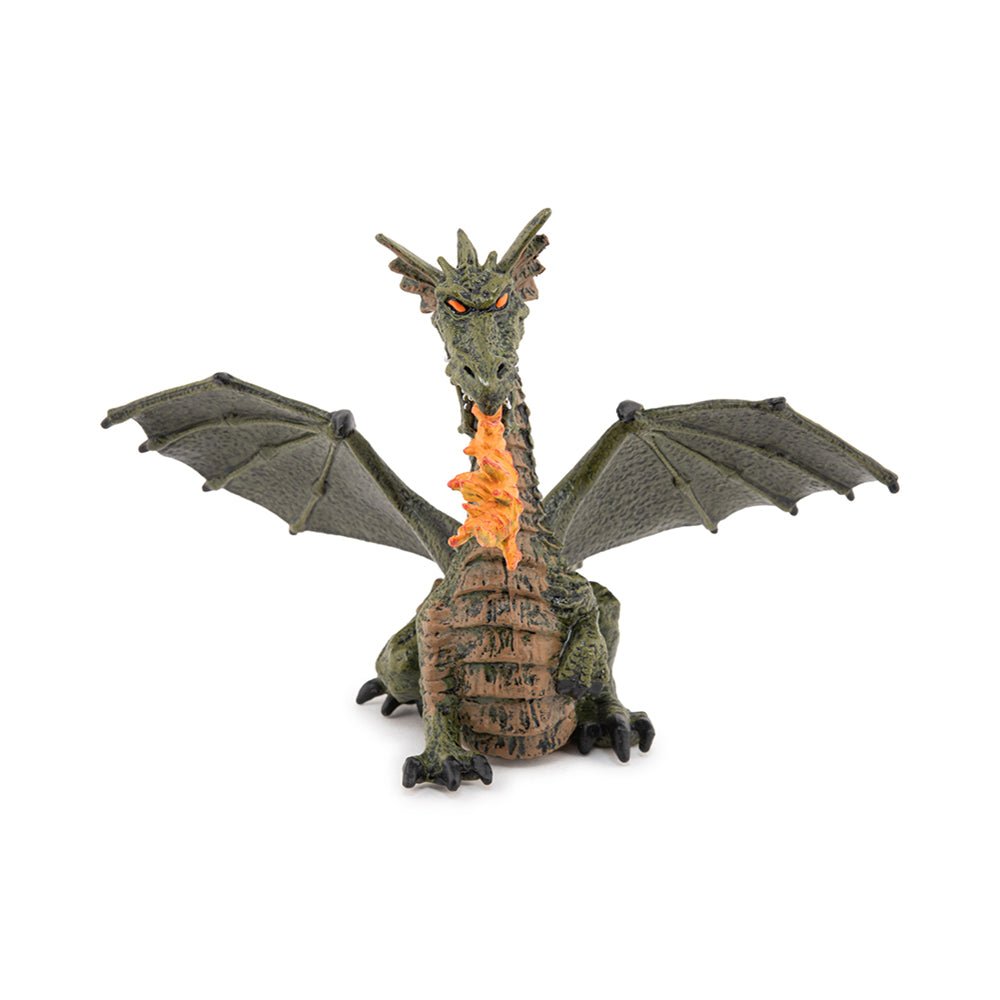 Papo Green Winged Dragon with Flame - Mastermind Toys___72854