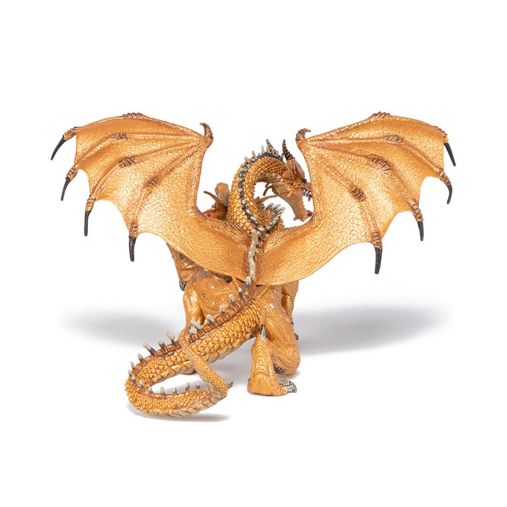 Papo Two - Headed Gold Dragon - Mastermind Toys___112534