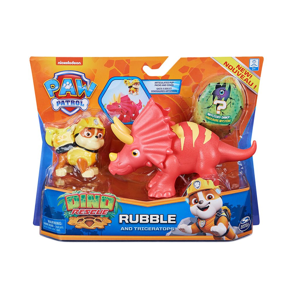 PAW Patrol Dino Rescue Rubble and Triceratops - Mastermind Toys___217720