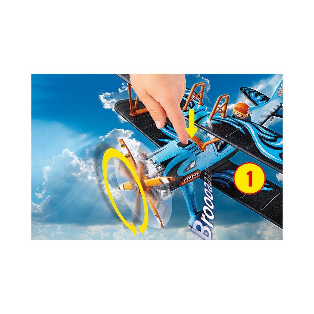 Playmobil Air Stunt Show Phoenix Biplane Playset - Mastermind Toys___227593