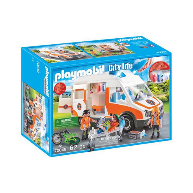 Playmobil City Life Ambulance with Flashing Lights - Mastermind Toys___217342