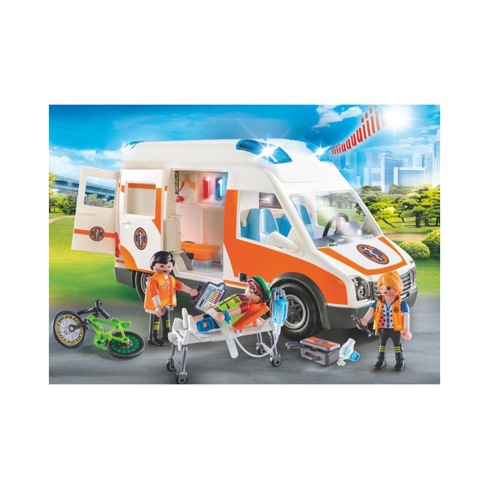 Playmobil City Life Ambulance with Flashing Lights - Mastermind Toys___217342