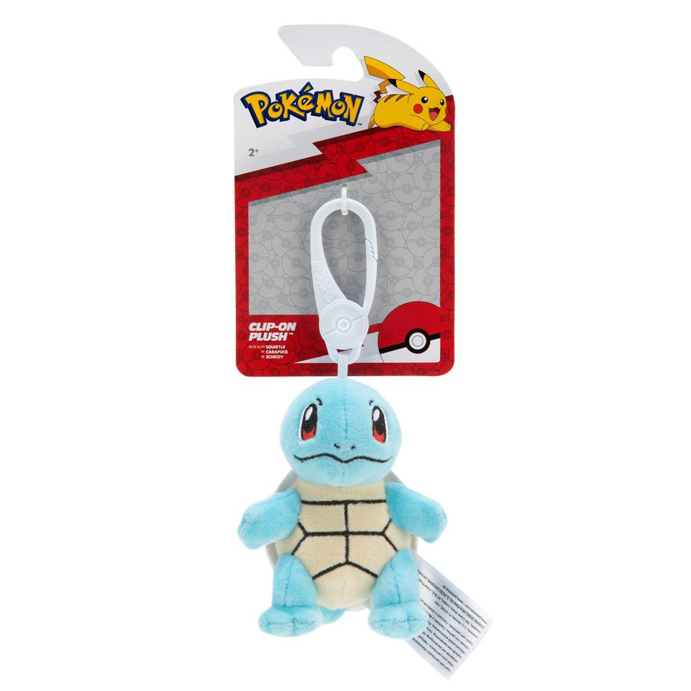 Pokemon 3.5" Clip - On Plush - Squirtle - Mastermind Toys___234766