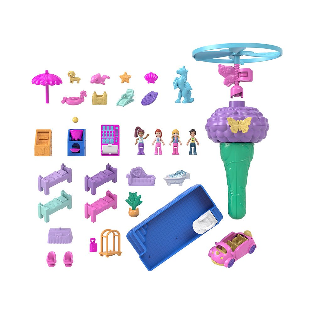 Polly Pocket Dolls Pollyville Resort Roll Away Playset - Mastermind Toys___231023