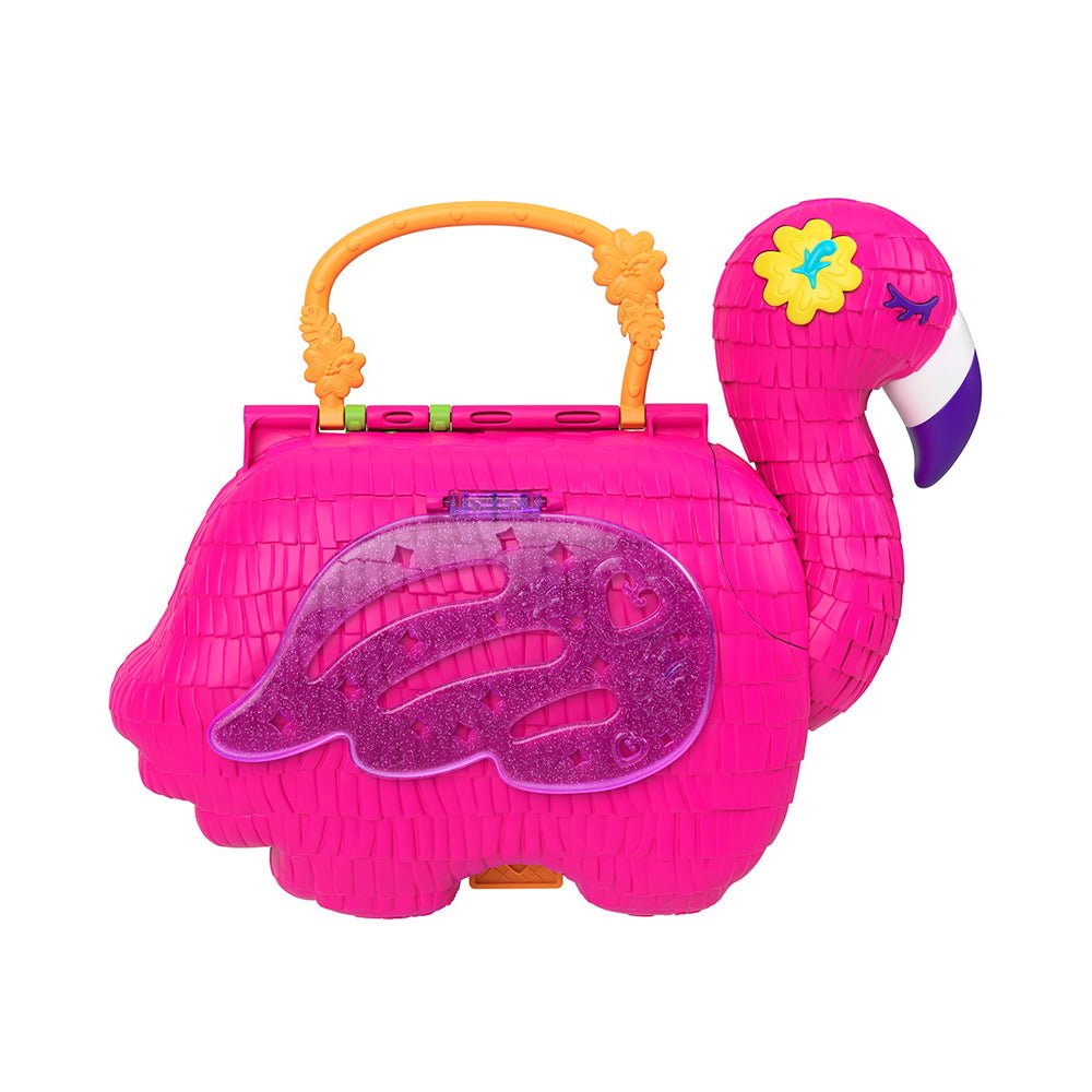 Polly Pocket Mini Toys | Compact Playset And 2 Dolls |Flamingo Party - Mastermind Toys___224486