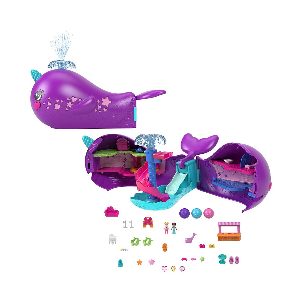 Polly Pocket Sparkle Cove Adventure Narwhal Adventurer Boat - Mastermind Toys___231019