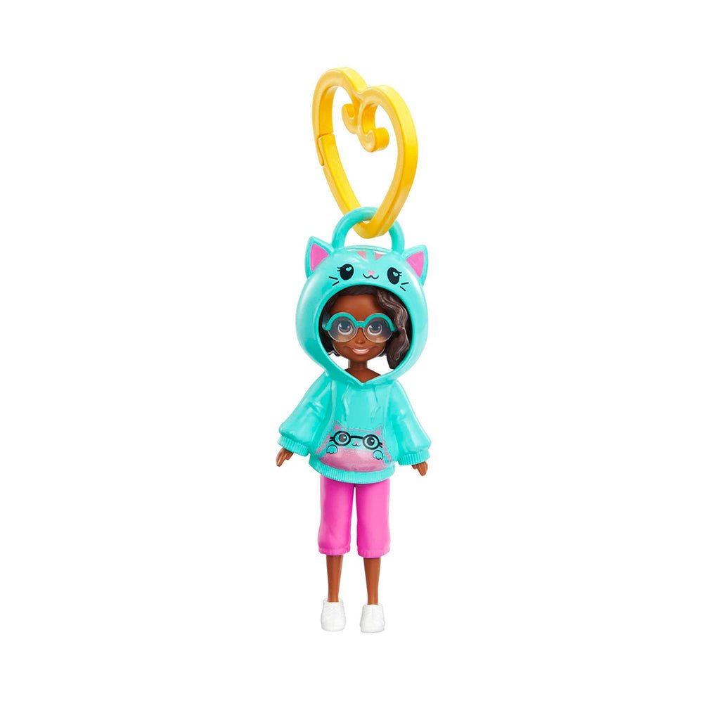 Polly Pocket Travel Toys, Friend Clips Doll With Animal Hoodie And Heart - Shaped Clip - Mastermind Toys___231057