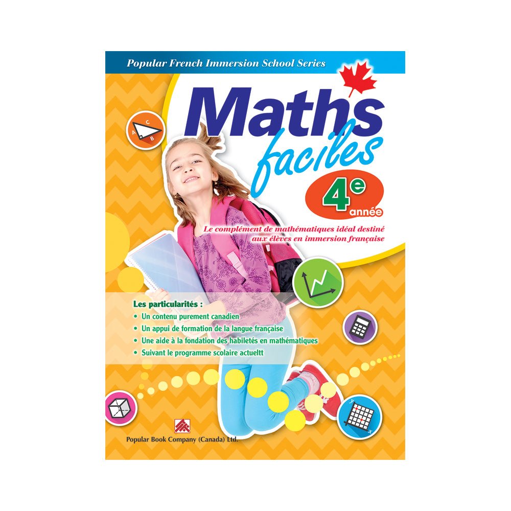 Popular French Immersion School Series: Maths faciles 4e année Book - Mastermind Toys___212459