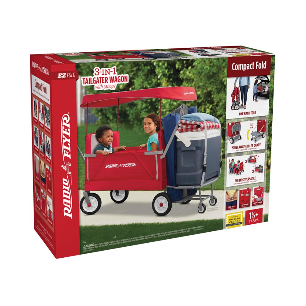 Radio Flyer EZ Fold 3 - in - 1 Tailgater Wagon with Canopy - Mastermind Toys___212828