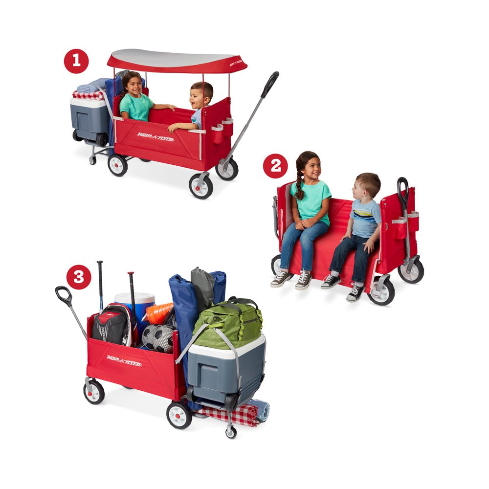 Radio Flyer EZ Fold 3 - in - 1 Tailgater Wagon with Canopy - Mastermind Toys___212828