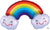 Rainbow With Clouds 37" Shape P35 Pkg - Mastermind Toys___234094