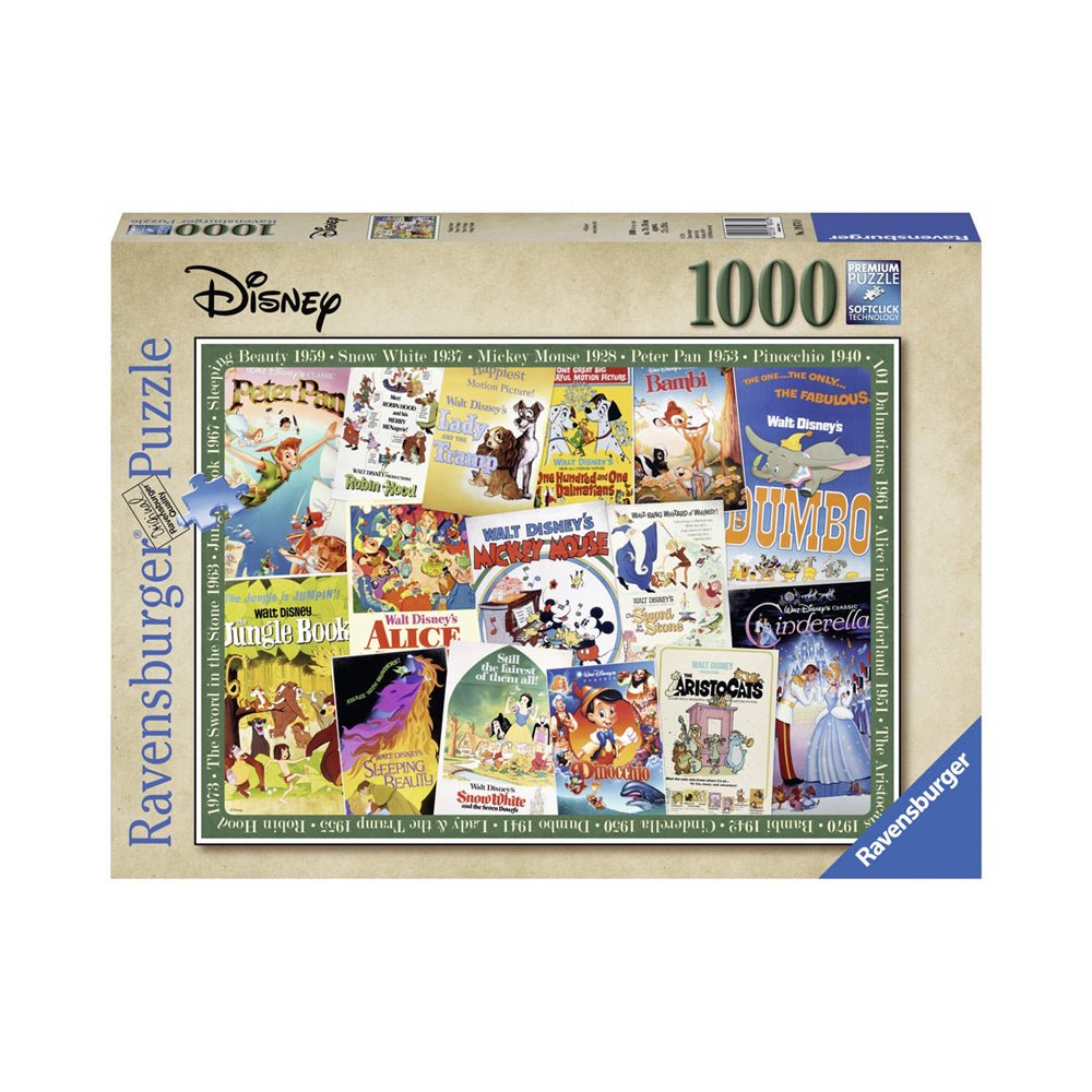 Ravensburger Disney Vintage Movie Posters 1000pc Puzzle - Mastermind Toys___213705