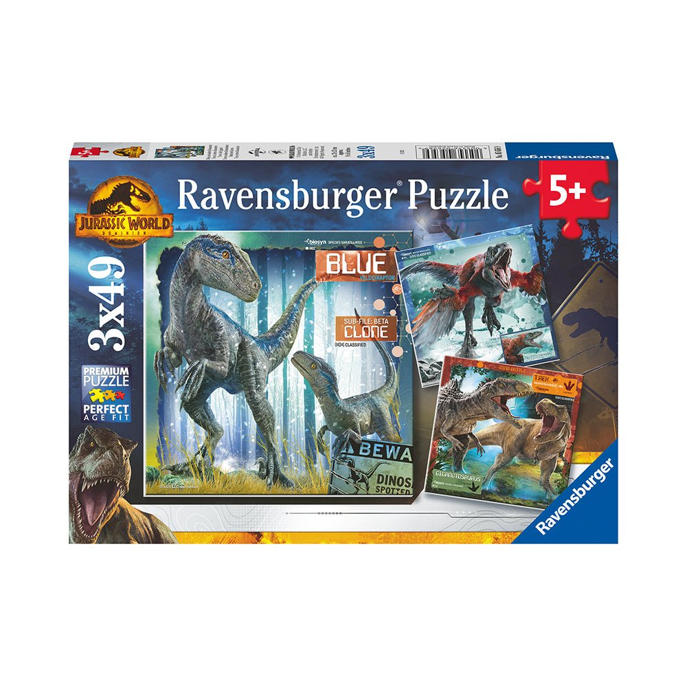 Ravensburger Jurassic World: Dominion 3 x 49pc Puzzles - Mastermind Toys___231471