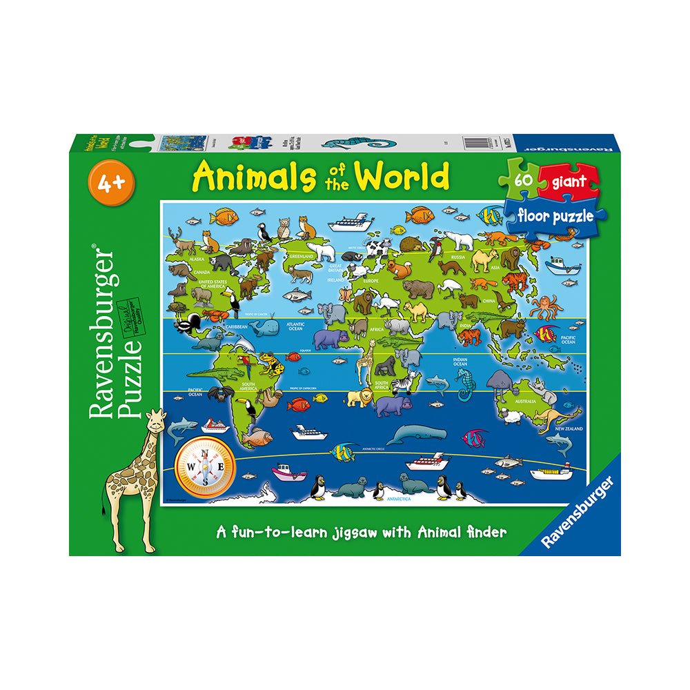 Ravensburger My First Giant Floor Puzzle Animals of the World 60pc Puzzle - Mastermind Toys___223345