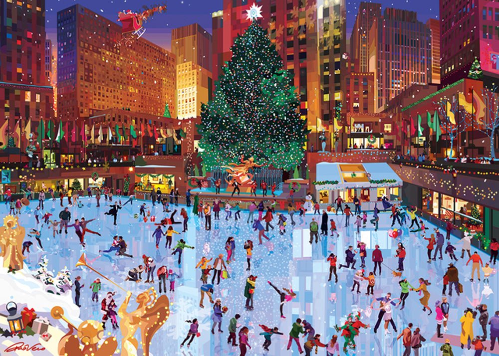 Rockefeller Center Joy 1000 pc Puzzle - Mastermind Toys___237136