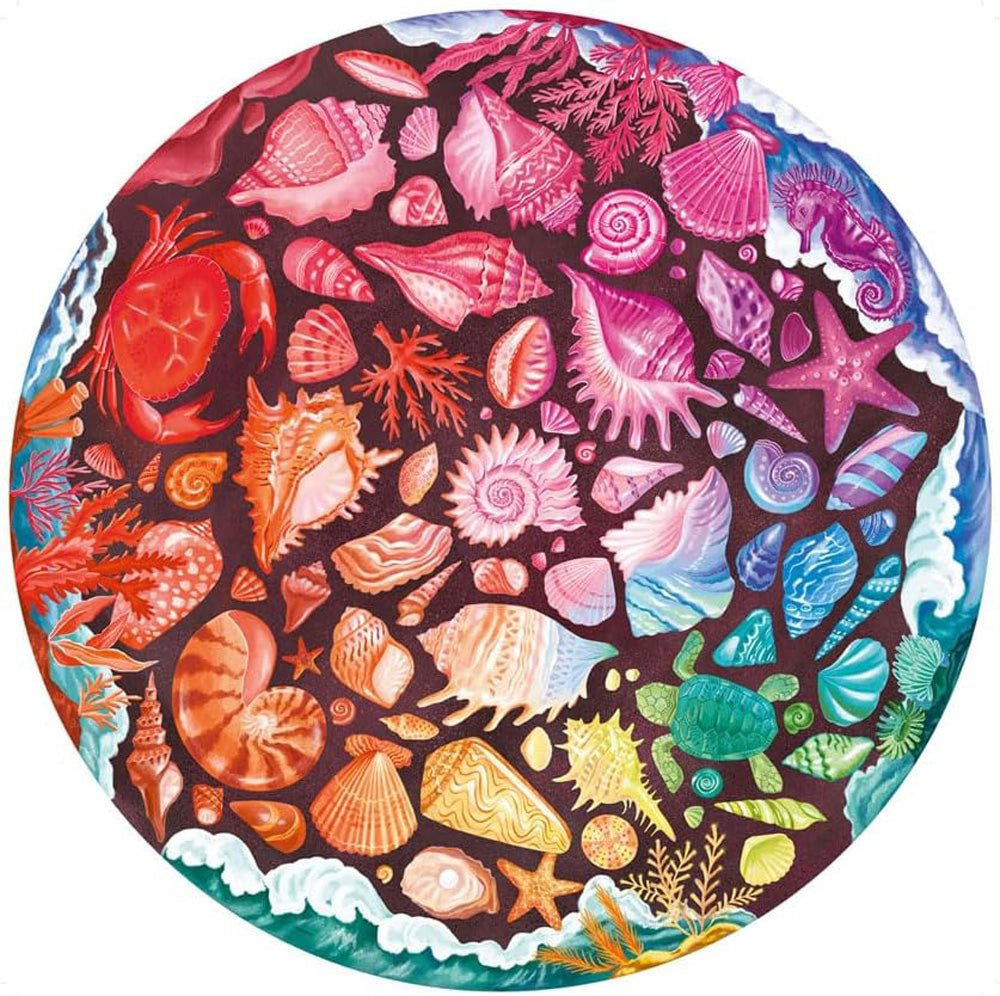 Seashells 500 Pc Round Puzzle - Mastermind Toys___237193