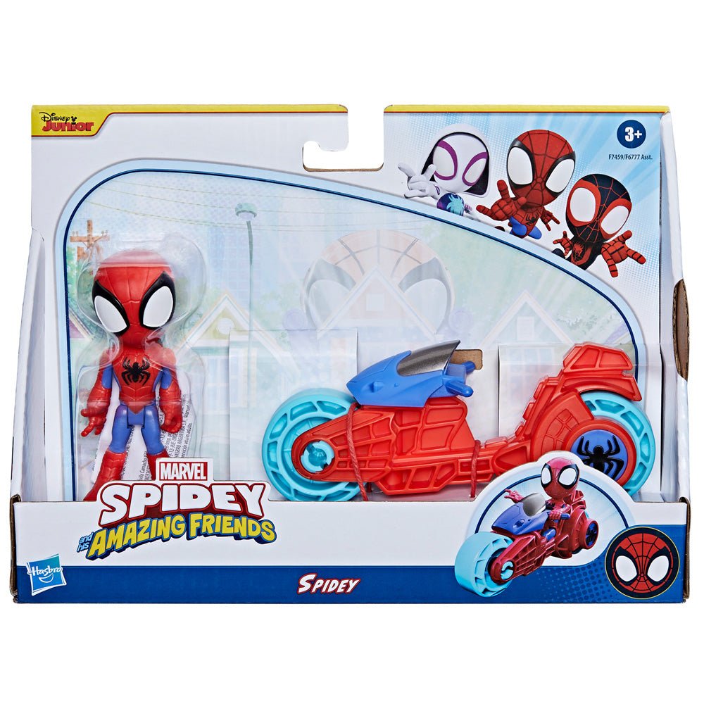 Spidey & His Amazing Friends, Spidey & Motorcycle - Mastermind Toys___233935