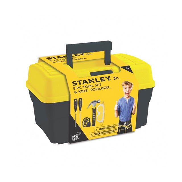 STANLEY Jr. 5 Piece Tool Set & Kids' Toolbox - Mastermind Toys___208937