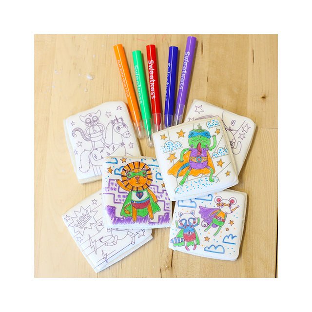 Super Zoo Colouring Sugar Cookie Kit - Mastermind Toys___227691