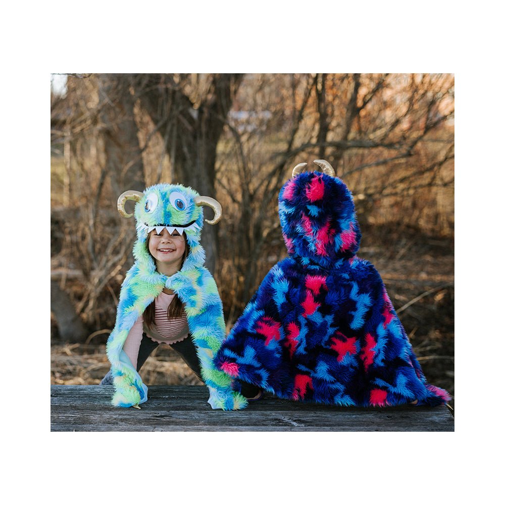 Swampy The Monster Cape, Green/Blue, Size 4 - 6 - Mastermind Toys___231563