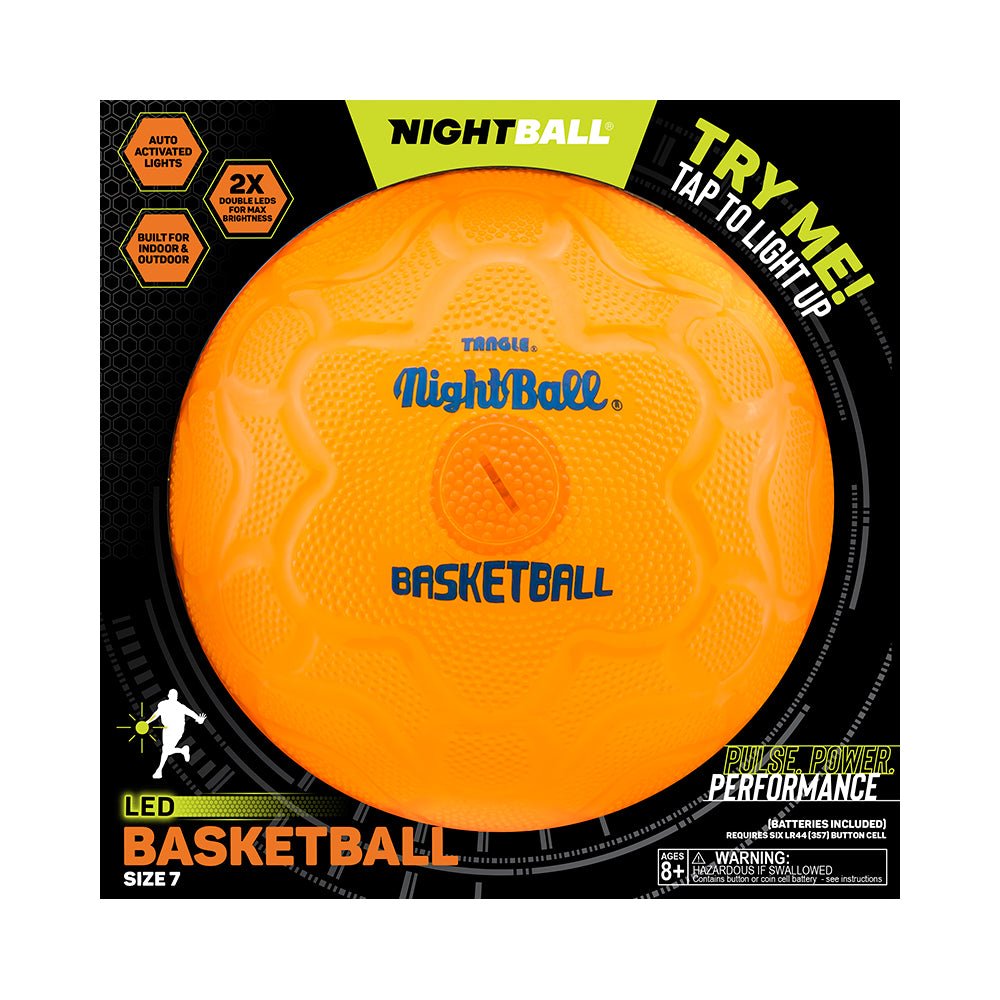 Tangle NightBall LED Basketball Orange - Mastermind Toys___228813