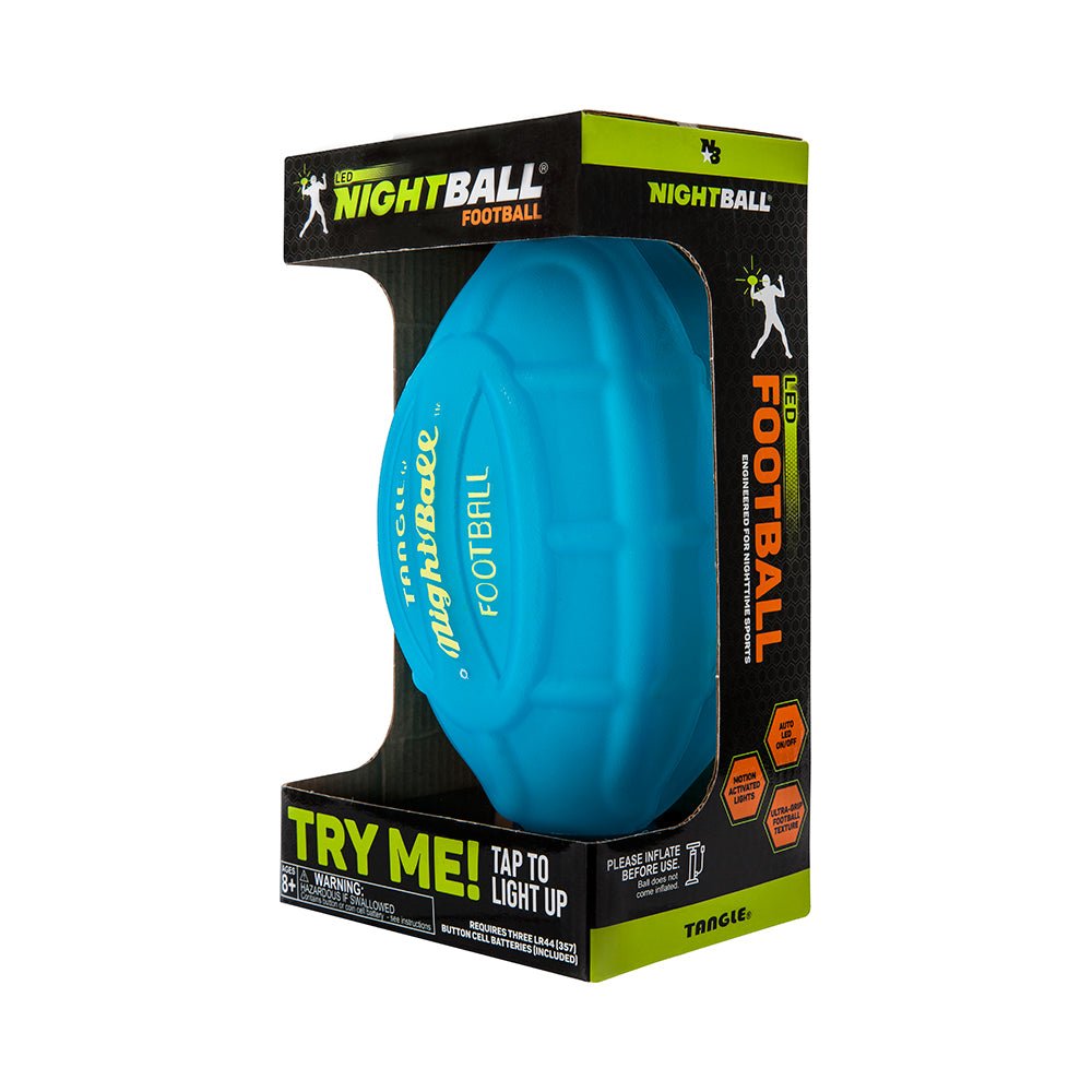 Tangle NightBall LED Inflated Football Blue - Mastermind Toys___228814