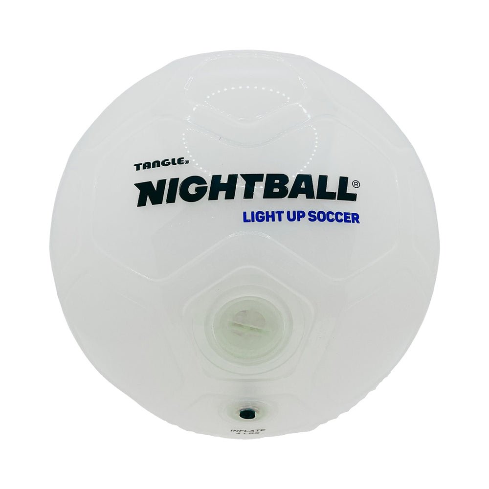 Tangle NightBall Soccer - White (Size 5) - Mastermind Toys___226534