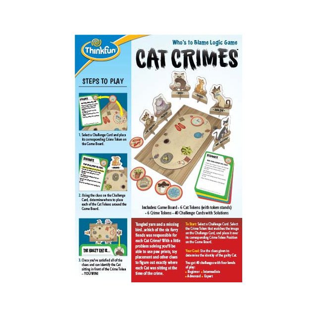 ThinkFun Cat Crimes Logic Game - Mastermind Toys___210949