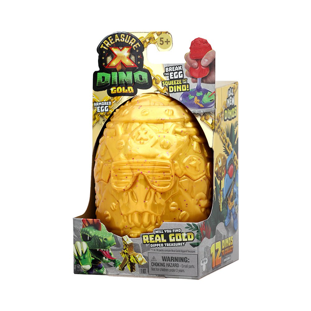 Treasure X Dino Gold S4 Armored Egg Pk - Mastermind Toys___230716