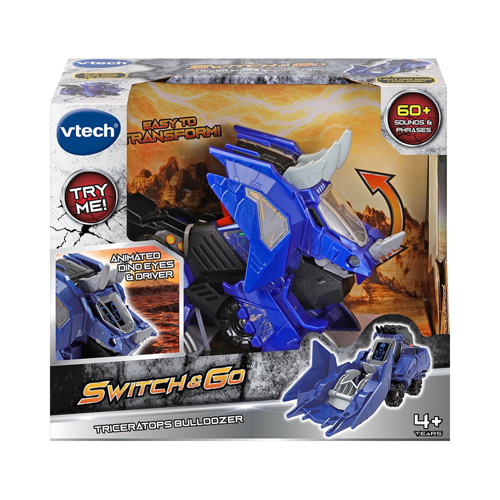 VTech Switch & Go Triceratops Bulldozer - Mastermind Toys___217992