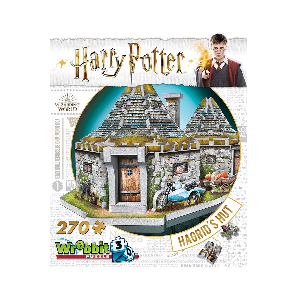 Wrebbit Harry Potter Hagrid's Hut 3D Puzzle - Mastermind Toys___217944