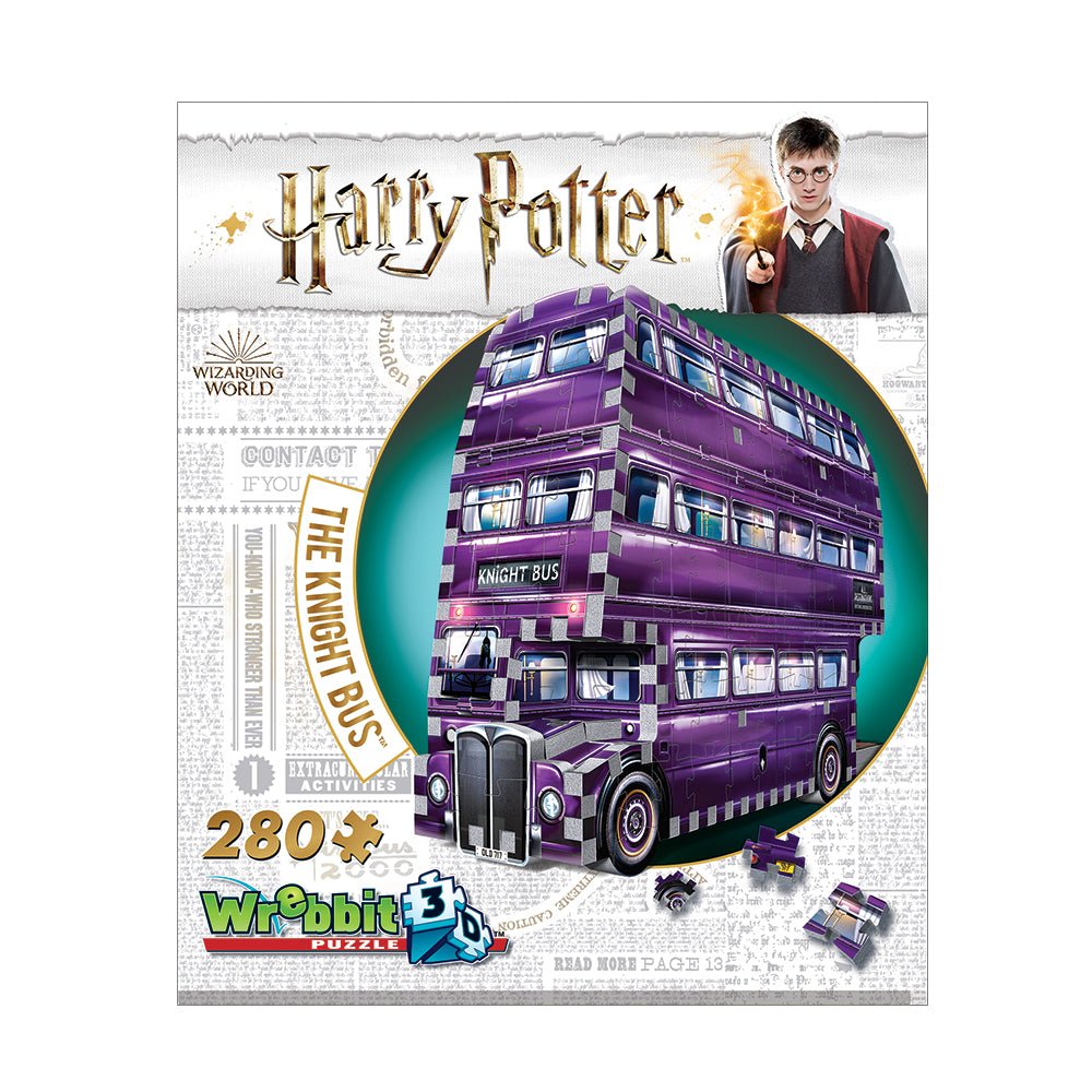 Wrebbit Harry Potter The Knight Bus 3D Puzzle - Mastermind Toys___206349