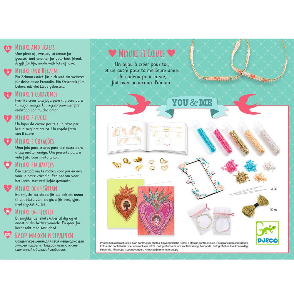 YOU & ME: Miyuki and Hearts Bracelet Kit - Mastermind Toys___240446